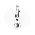 Back view showing smooth sterling silver finish