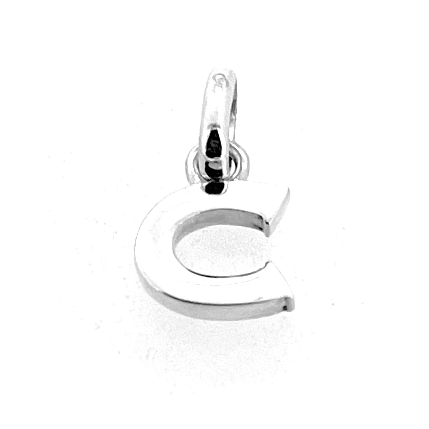 Vintage Links of London Letter C charm modern block design front view