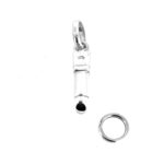 Solid silver version of Links of London lipstick charm