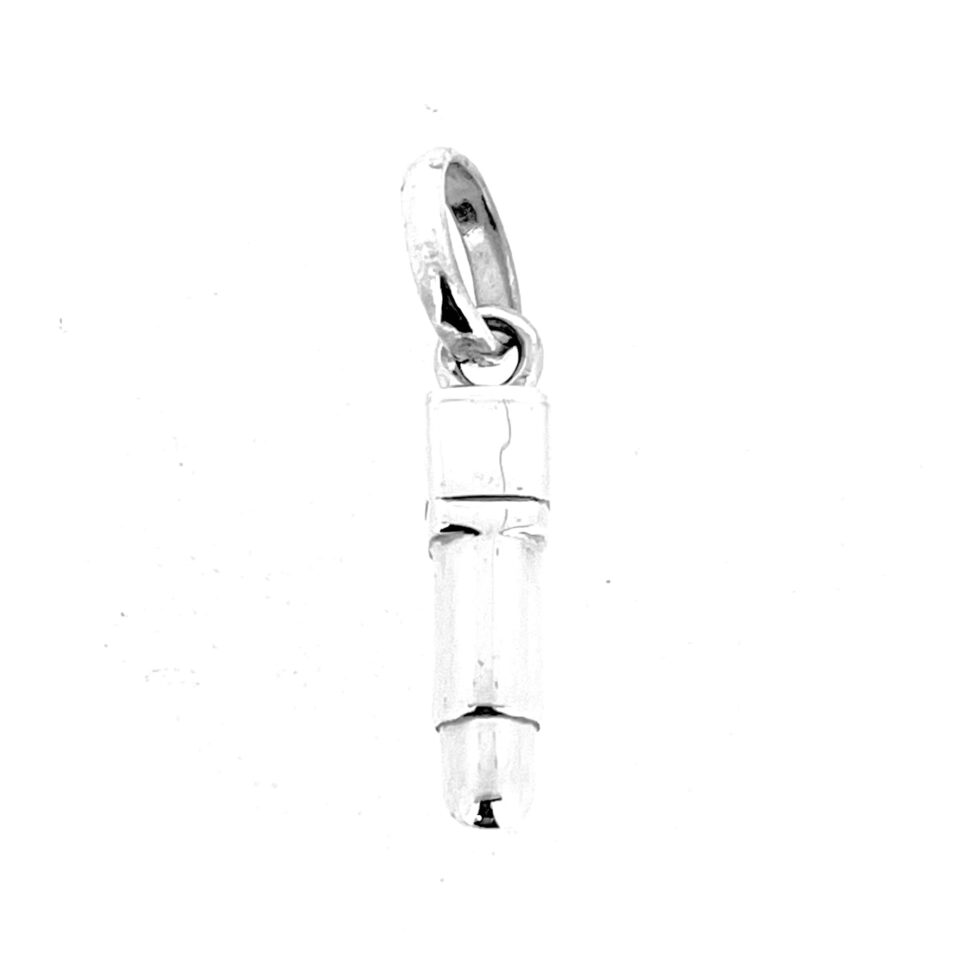 Restored vintage lipstick charm with high polish