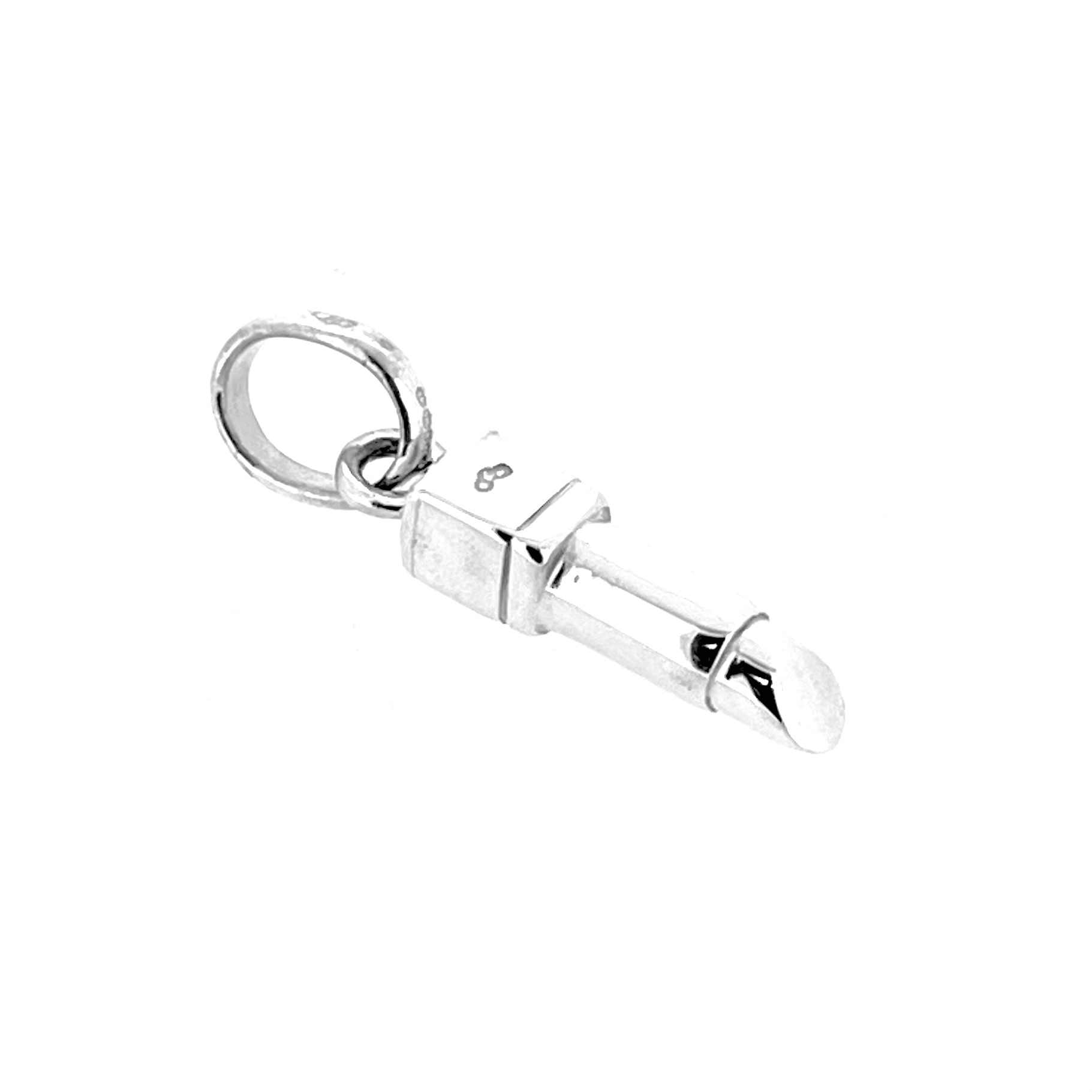 Restored Links of London lipstick charm in solid sterling silver