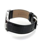 Polished stainless-steel crown detail