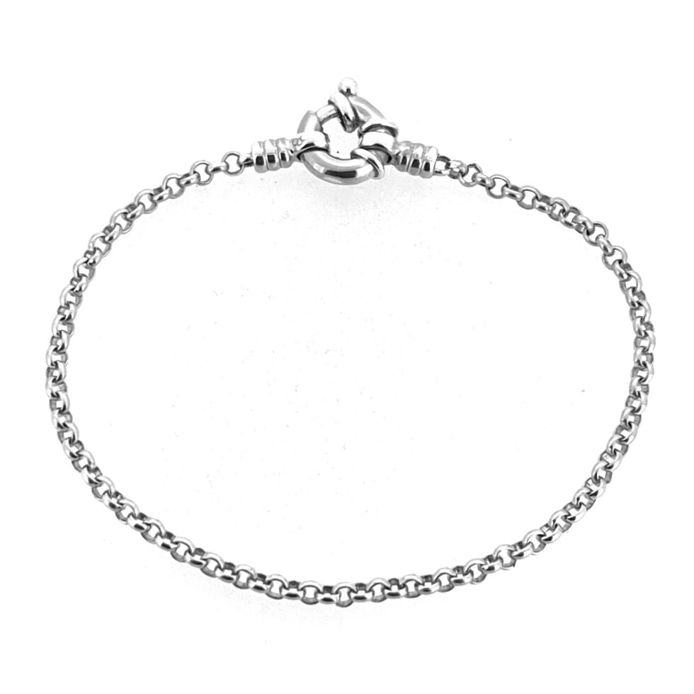 Vintage Links of London Round Link Bracelet 19 cm in sterling silver with jumbo bolt ring clasp