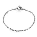 Overhead photo of 19 cm bracelet ideal for medium to large wrist fit