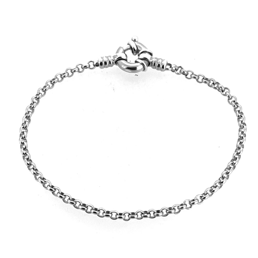 Overhead photo of 19 cm bracelet ideal for medium to large wrist fit