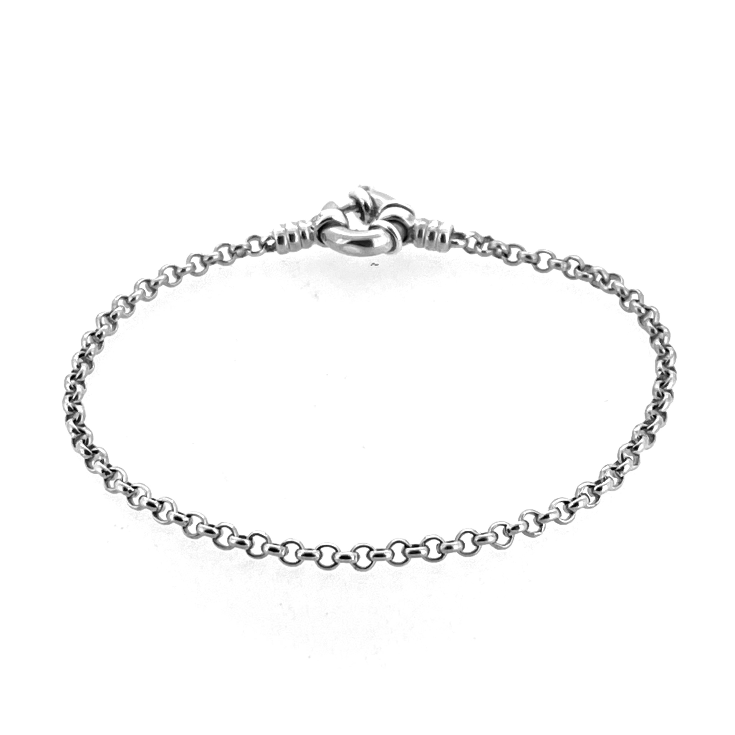 Bolt ring clasp open demonstrating secure closure design