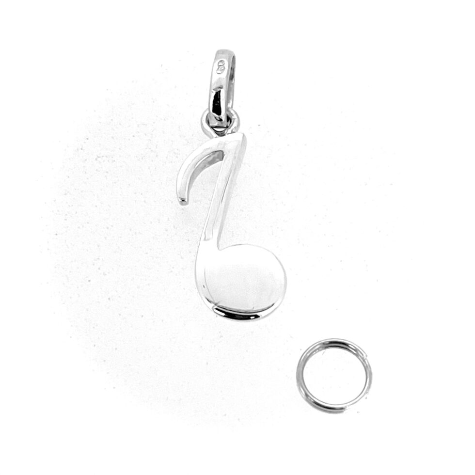Sterling silver eighth note charm with 2010 hallmark