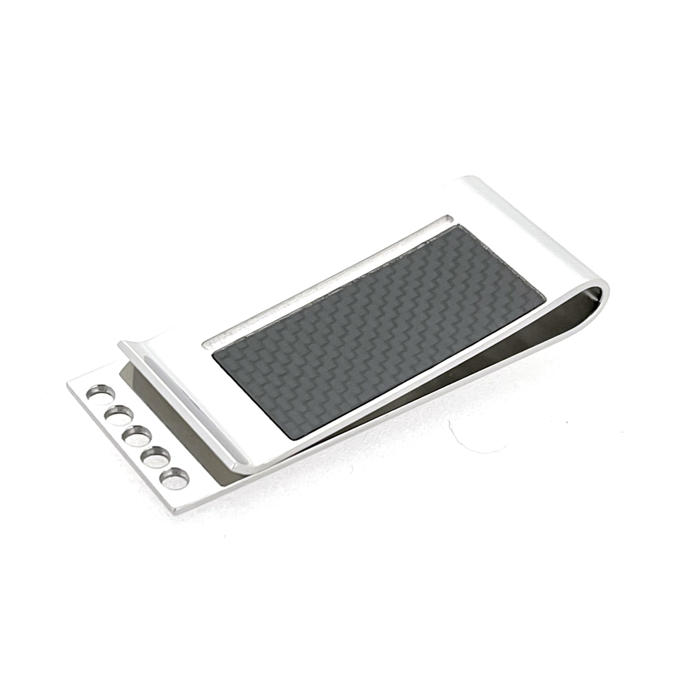 Polished stainless steel McLaren money clip engraved McLaren Sport and Links of London logo