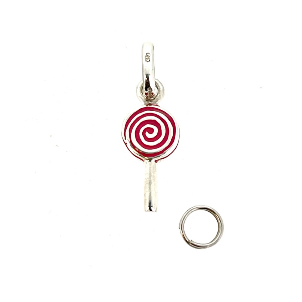 Vintage Links of London Candy Swirl Lollipop Charm front view