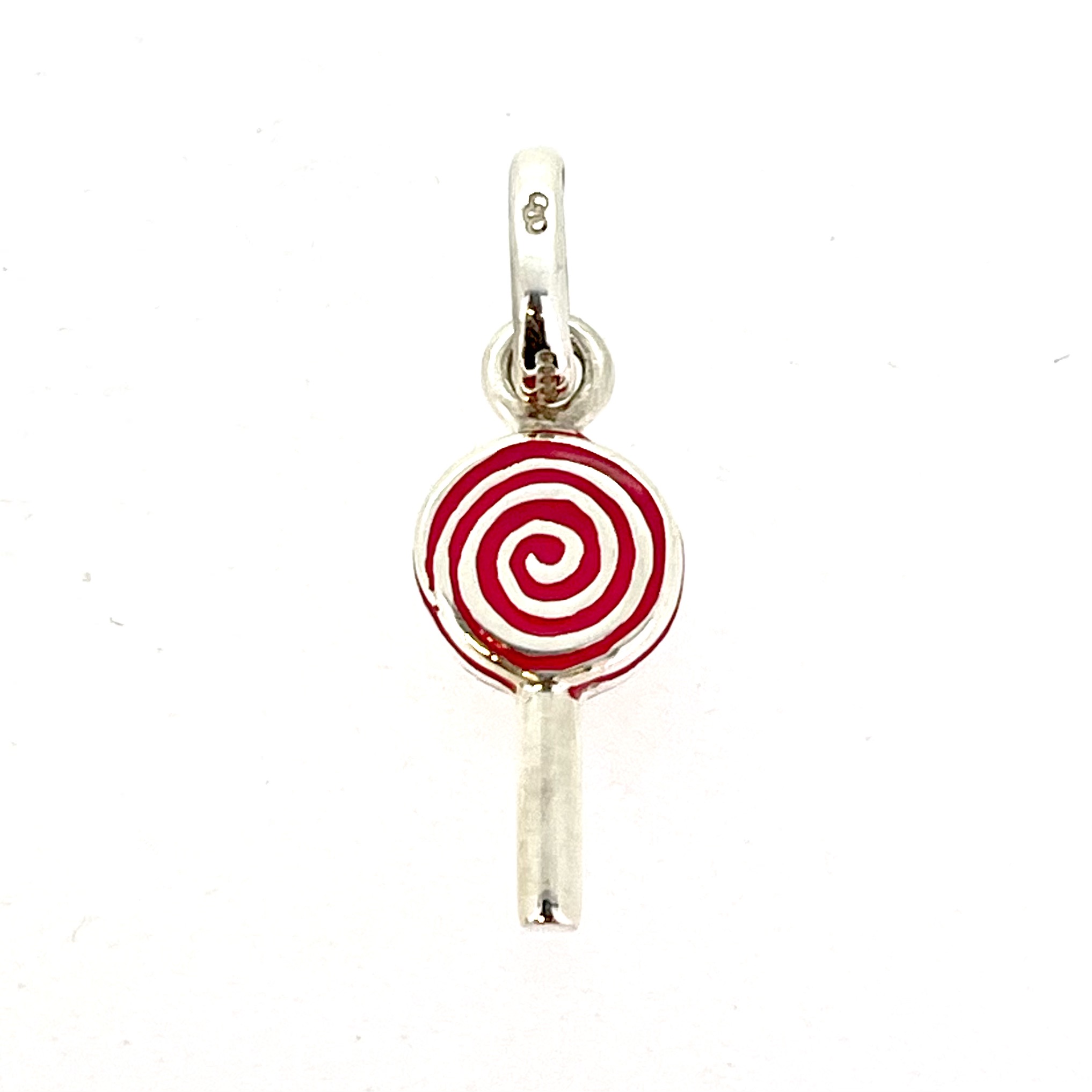 Vintage Links of London Candy Swirl Lollipop Charm front view