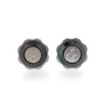 McLaren Sport cufflinks brushed steel black PVD