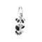 Vintage Links of London panda charm in sterling silver and black enamel