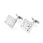 Pair of rectangular Links of London cufflinks on white background