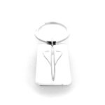Sterling silver Concorde keyring with split ring loop