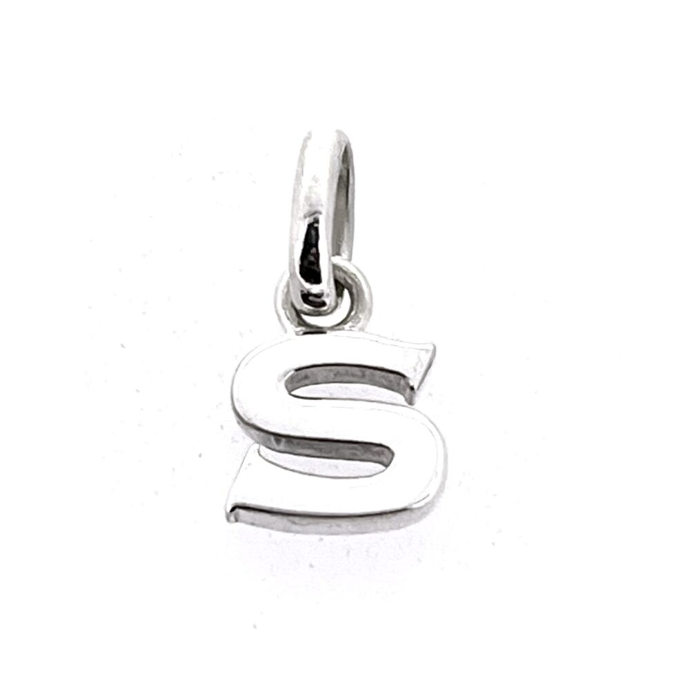 Vintage Links of London Initial S Charm front view