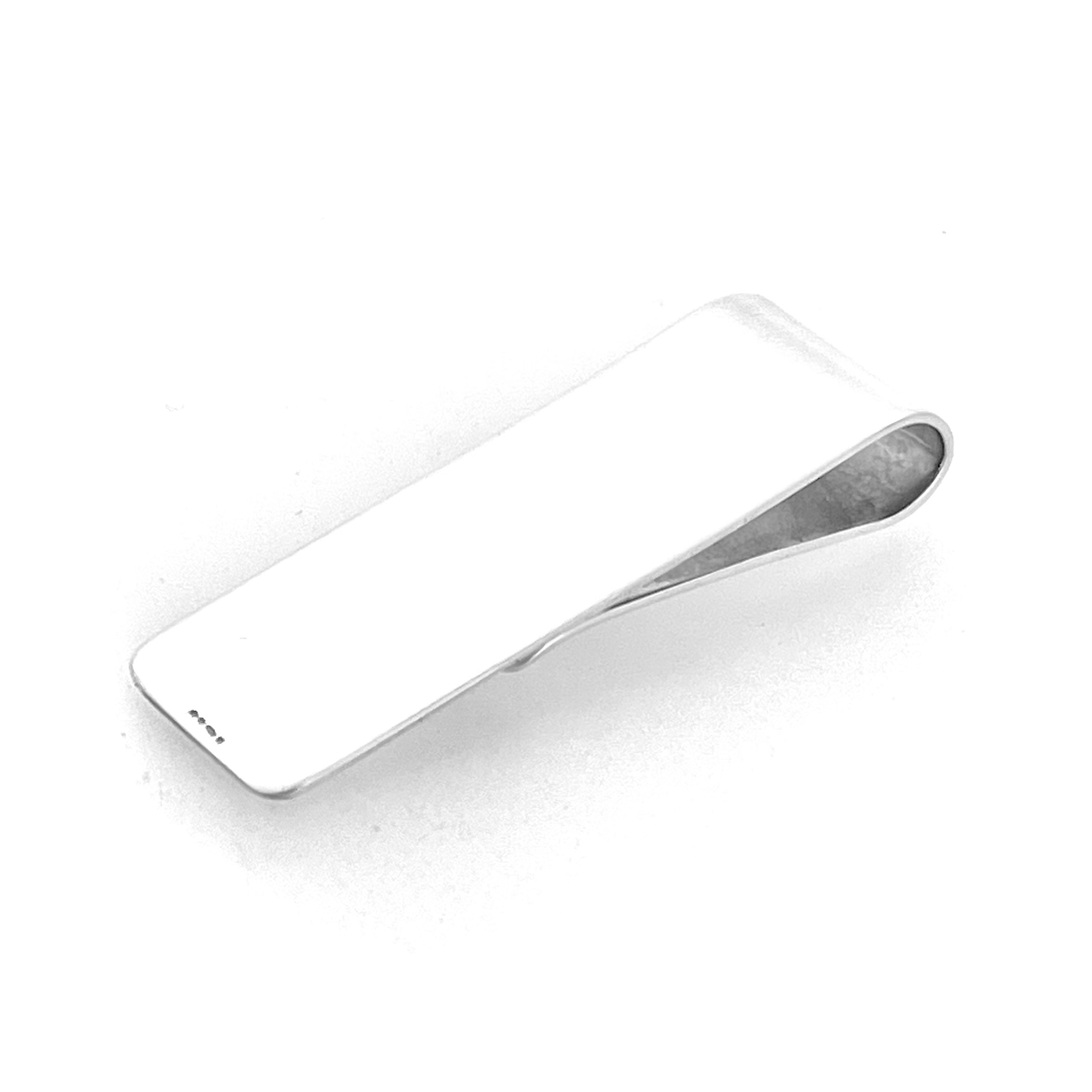 Side profile showing folded clip construction