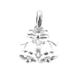 Front view of wedding bells charm with moving clappers