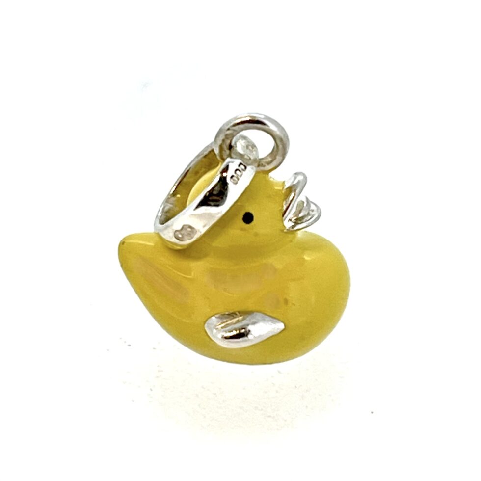 Vintage Links of London Yellow Rubber Ducky Enamel Charm 2009
