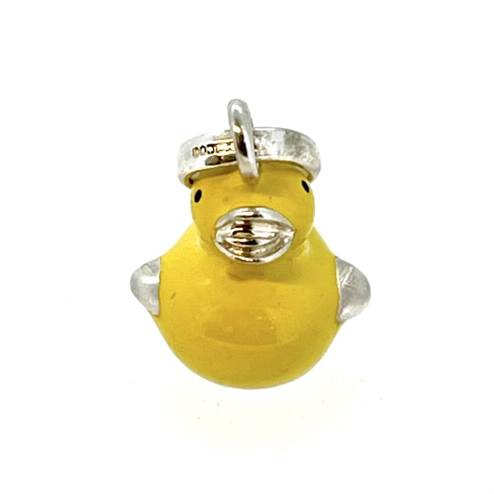 Vintage Links of London Yellow Rubber Ducky Enamel Charm 2009