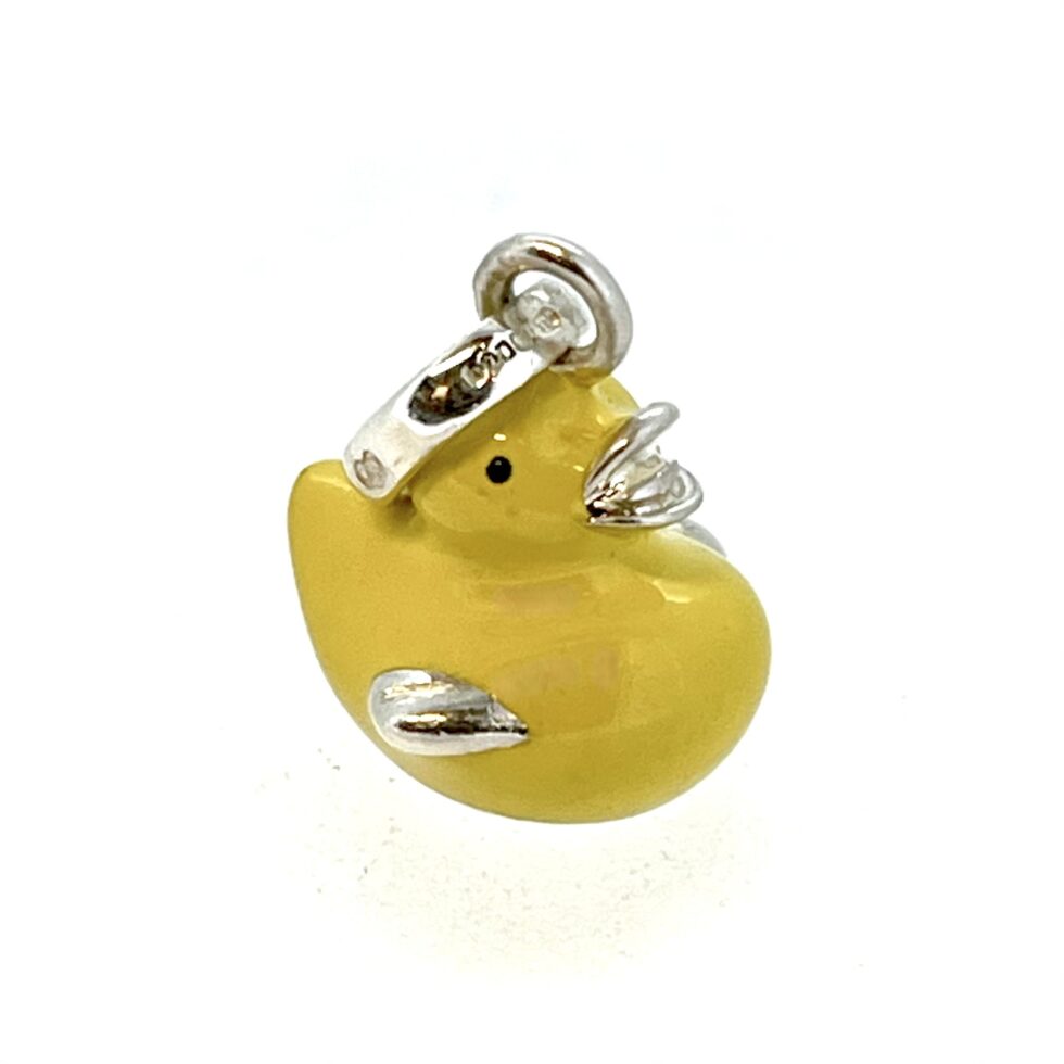 Vintage Links of London Yellow Rubber Ducky Enamel Charm 2009