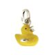 Bright yellow enamel finish under studio light