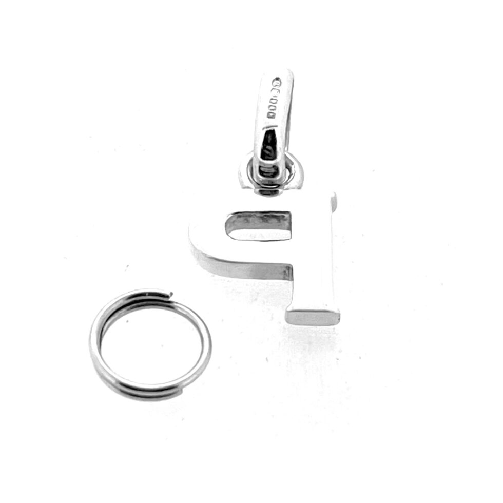 Clean geometric alphabet charm from Links of London