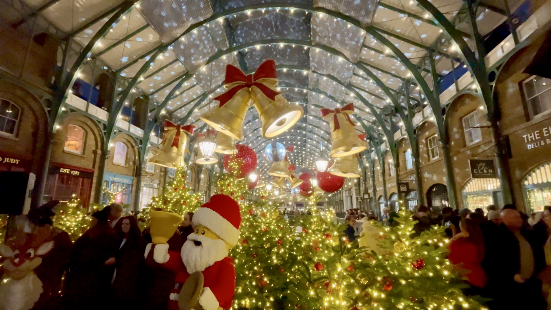 Covent Garden Christmas lights in London