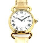 Detail of bow-style lugs inspired by antique pocket-watch bows.