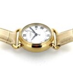 Date window at three o’clock on white enamel dial of Links of London Classic Round.