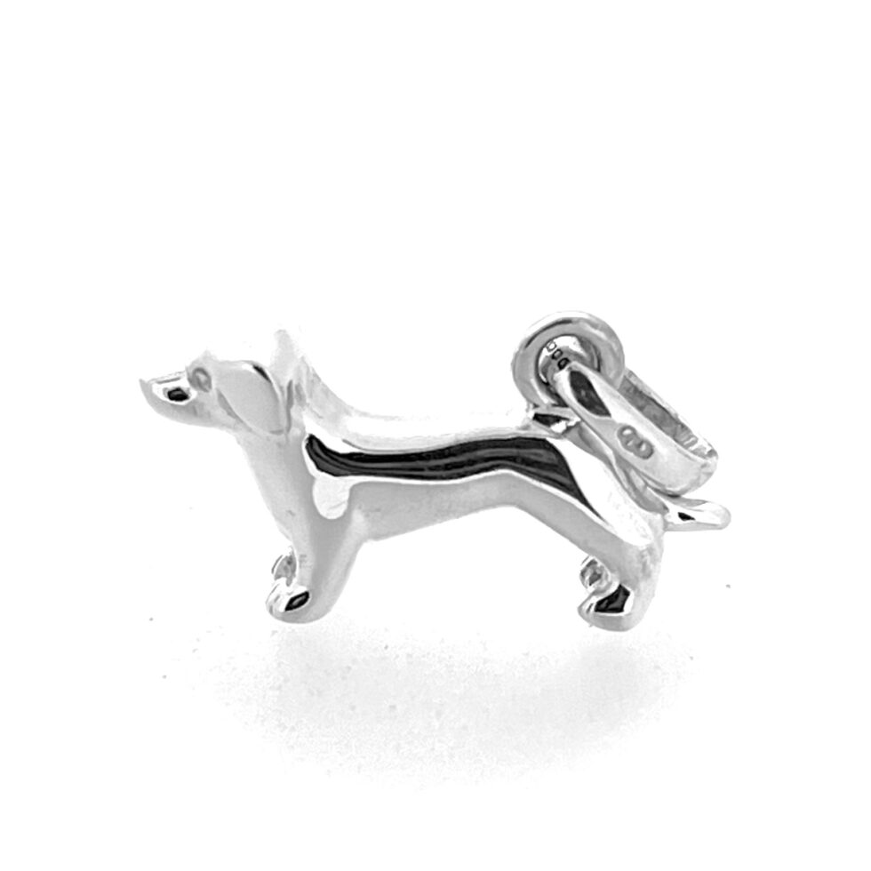 Vintage 2009 Links of London Dog Charm Sterling Silver Dachshund Style