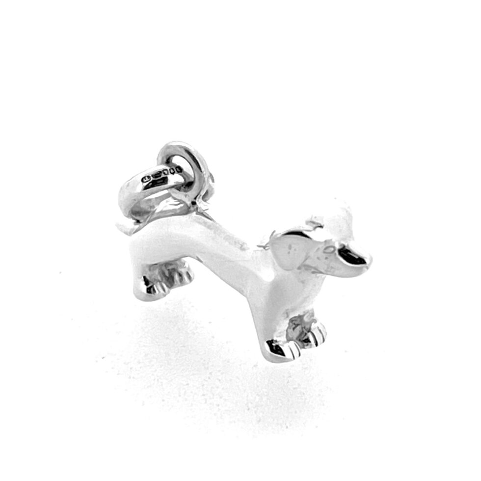 Vintage 2009 Links of London Dog Charm Sterling Silver Dachshund Style