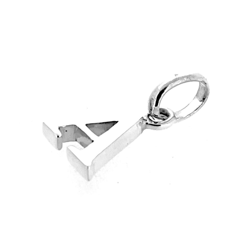 Polished sterling silver Links of London letter charm