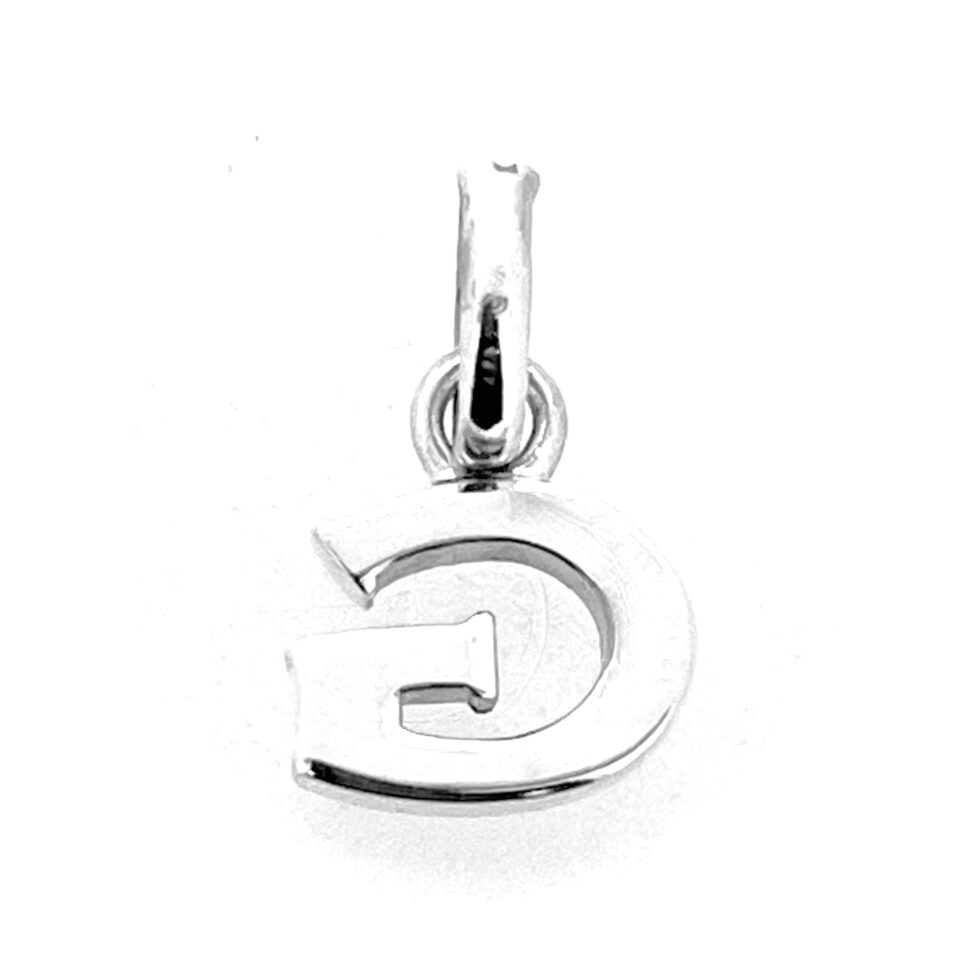 Back view showing polished sterling silver surface