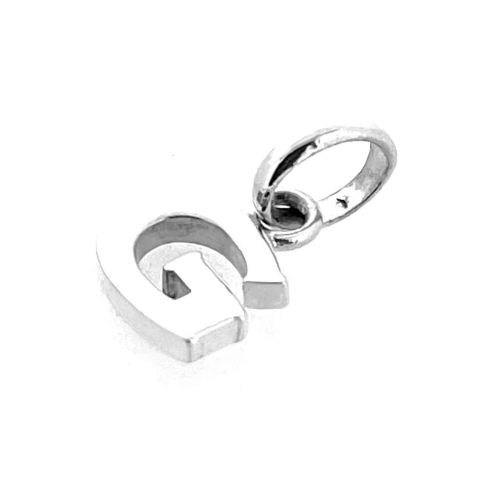 Links of London Modern Block Alphabet charm photographed upright