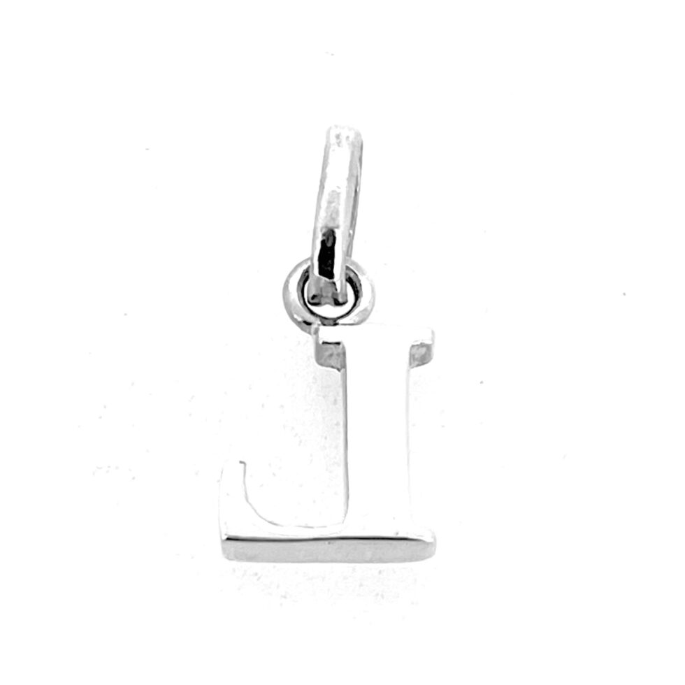 Sterling silver Links of London alphabet charm macro