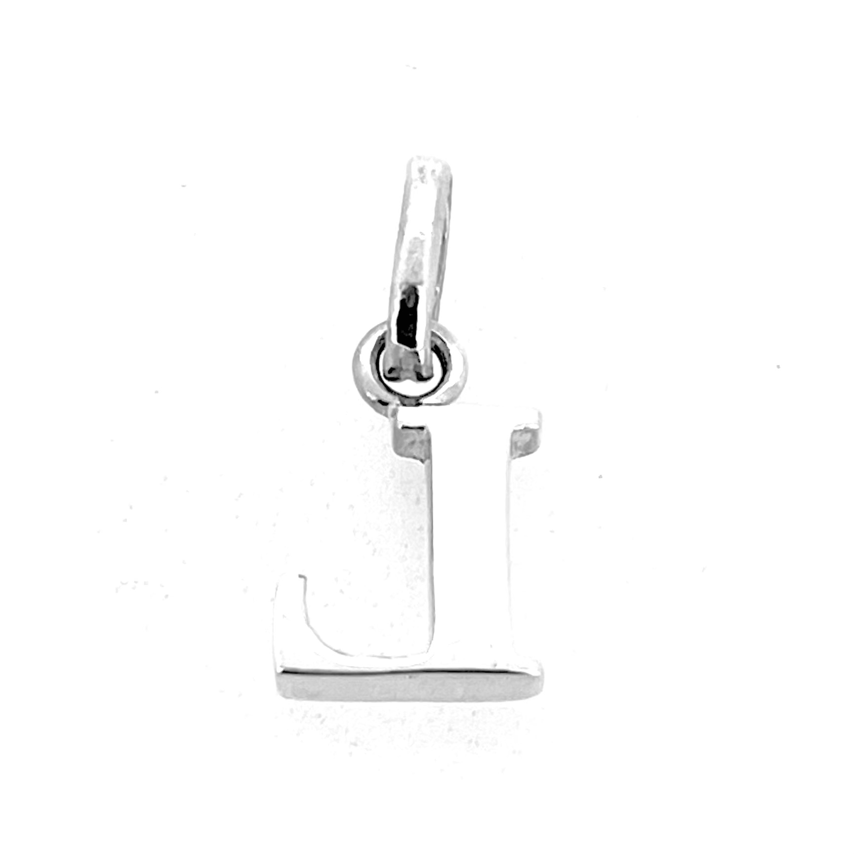 Sterling silver Links of London alphabet charm macro