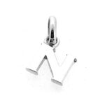 Polished sterling silver Links of London letter N charm