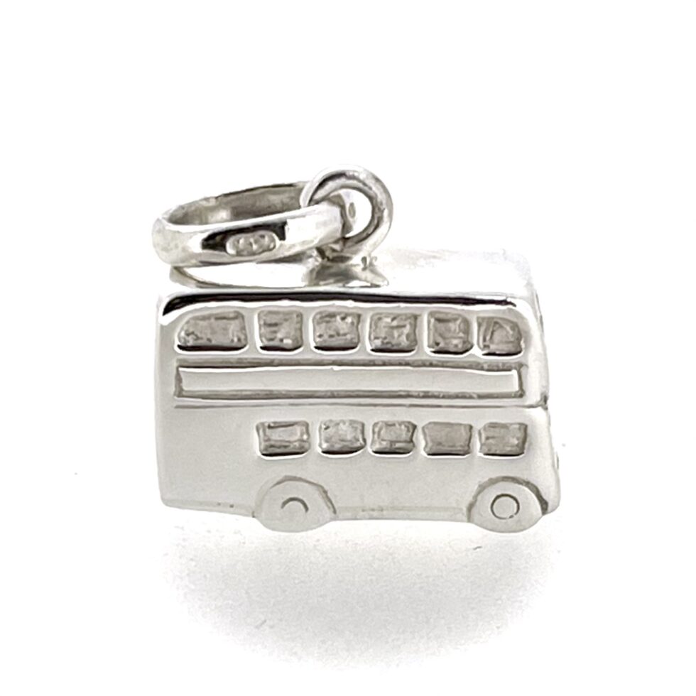 Angled view highlighting window and wheel detailing on Links of London charm