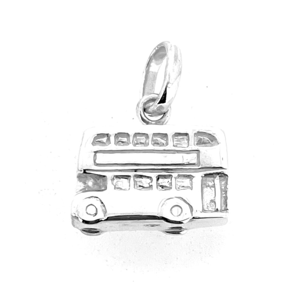 Angled view highlighting window and wheel detailing on Links of London charm