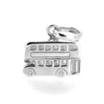 Side view showing hallmarked bail on silver London Bus Charm