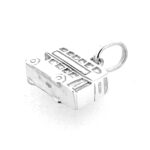 Vintage Links of London Bus Charm photographed on white background