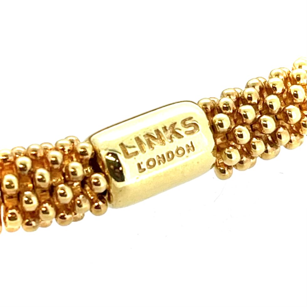 Vintage gold vermeil Links of London bracelet photographed for The Vault