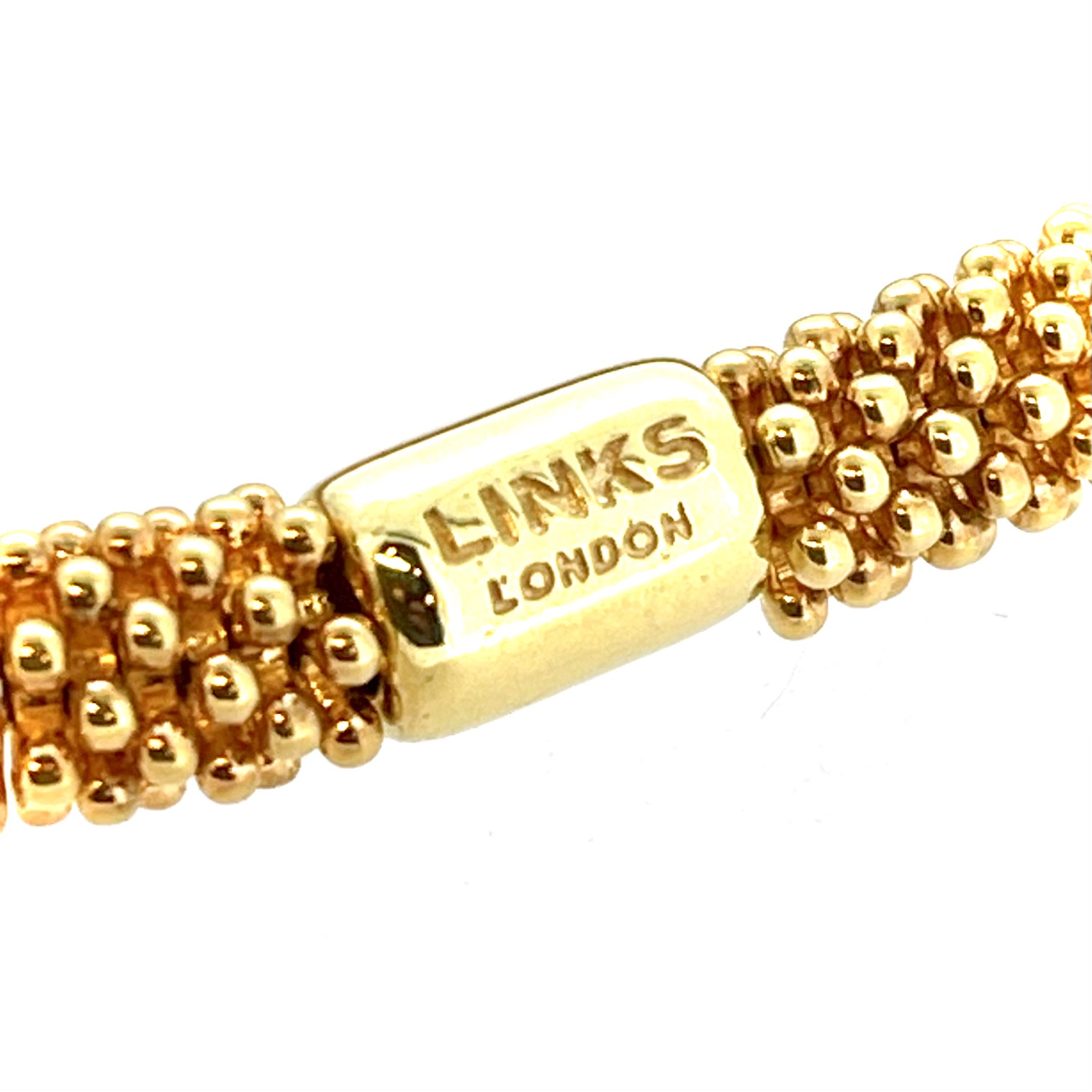 Vintage gold vermeil Links of London bracelet photographed for The Vault