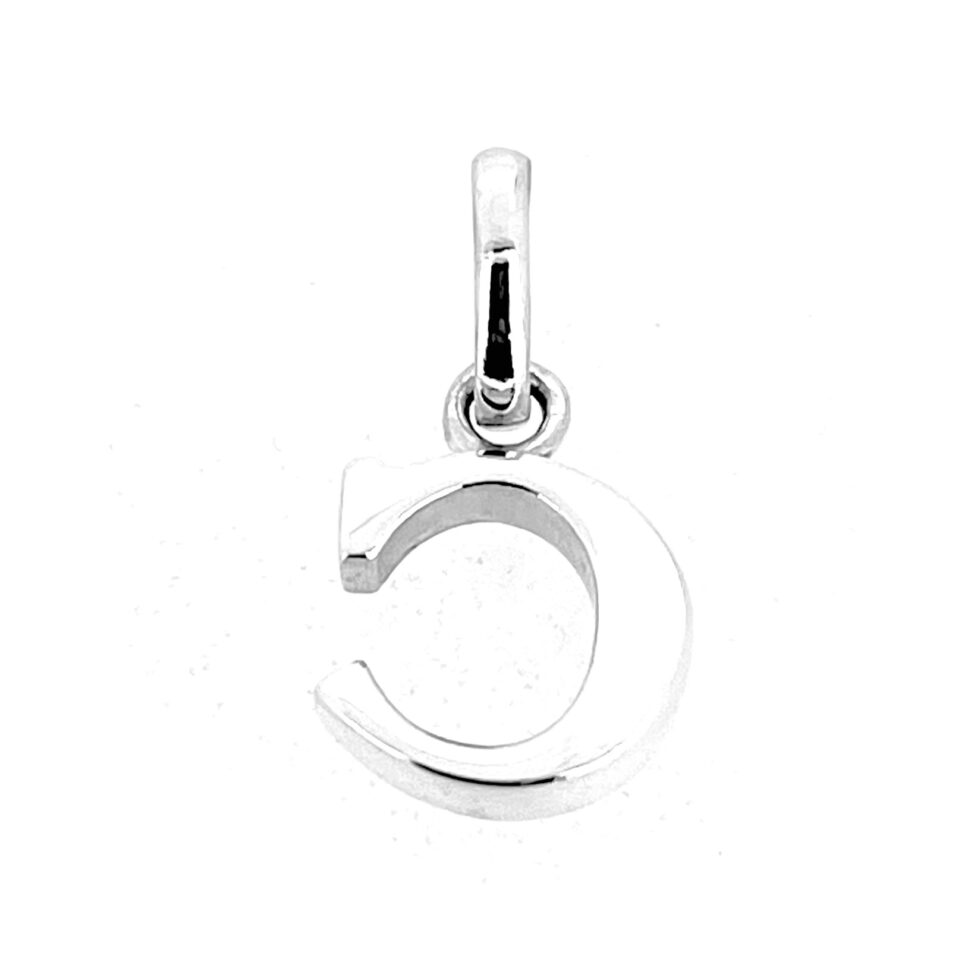 Alphabet C charm with three-ring Links London bail