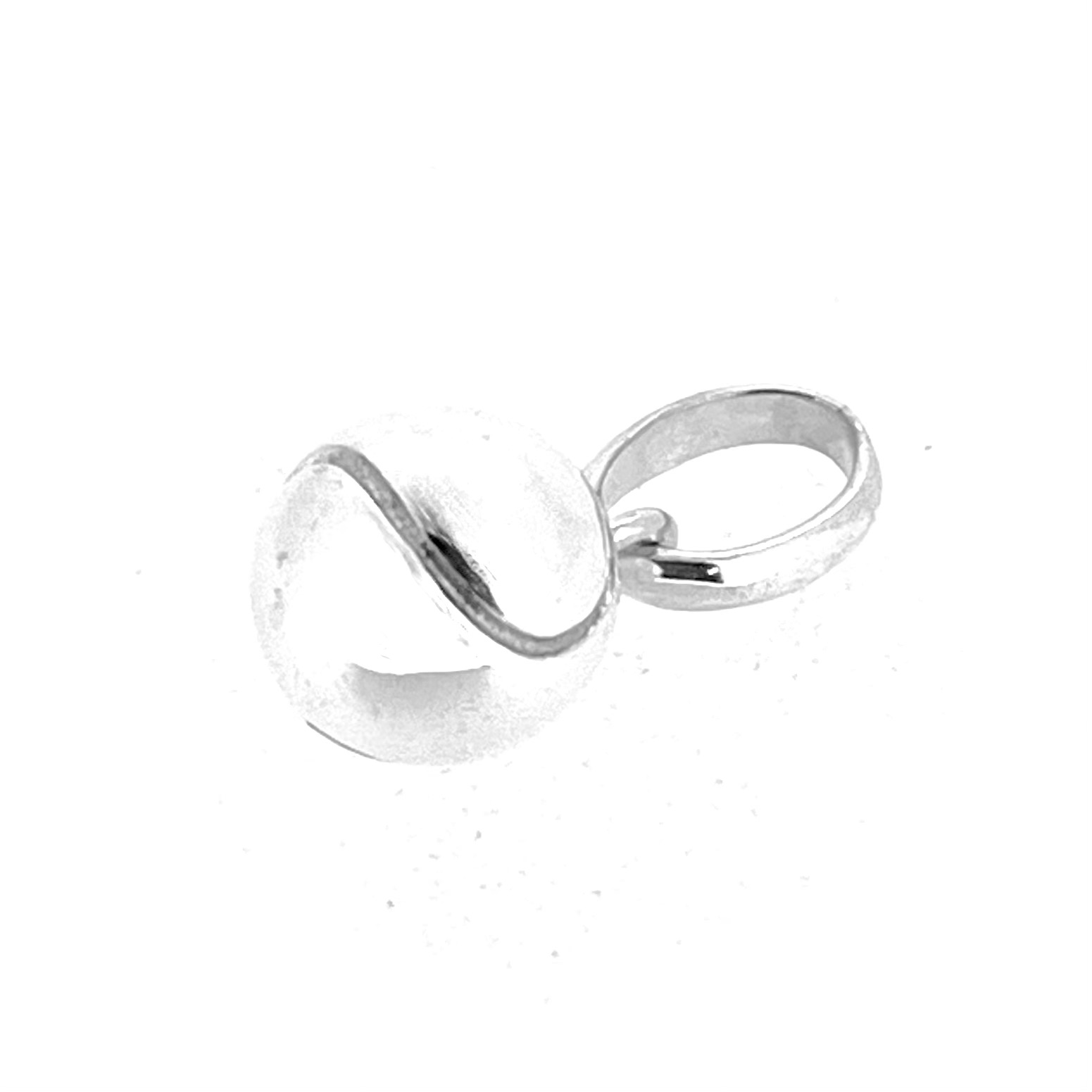 Sterling silver 2008 Links of London tennis ball charm close-up