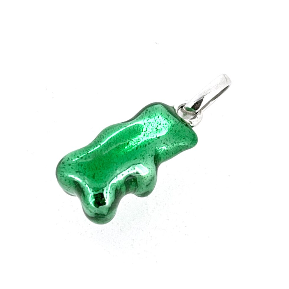 Vintage Links of London Green Gummy Bear Charm Sterling Silver 2009