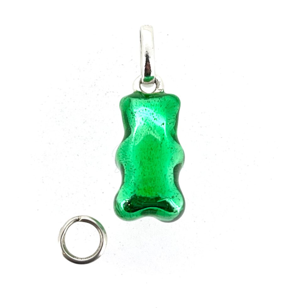 Vintage Links of London Green Gummy Bear Charm Sterling Silver 2009