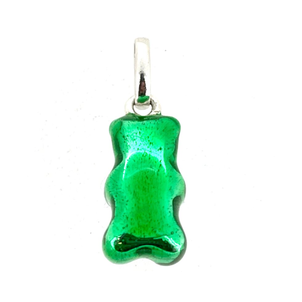 Vintage Links of London Green Gummy Bear Charm Sterling Silver 2009