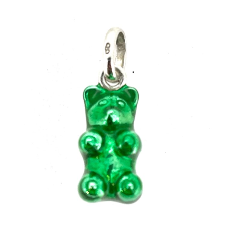 Vintage Links of London Green Gummy Bear Charm Sterling Silver 2009