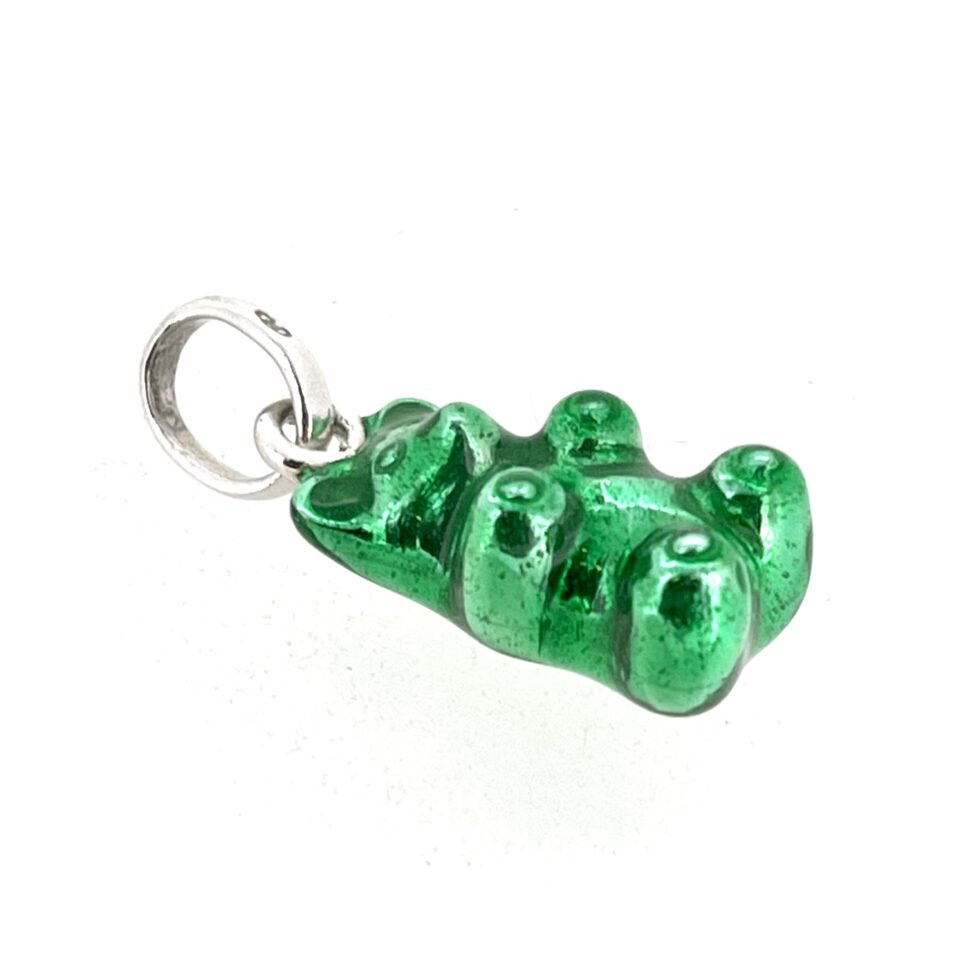 Vintage Links of London Green Gummy Bear Charm Sterling Silver 2009